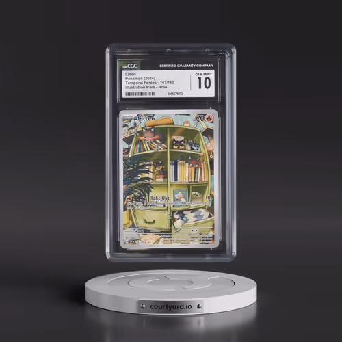 2023 Temporal Forces - TEF EN #167/162 Litten - Illustration Rare (CGC 10 GEM MINT)