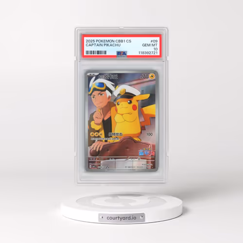 2025 Pokémon Simplified CBB1 C-Gem Pack Vol 1 #09 Captain Pikachu (PSA 10 GEM MINT)
