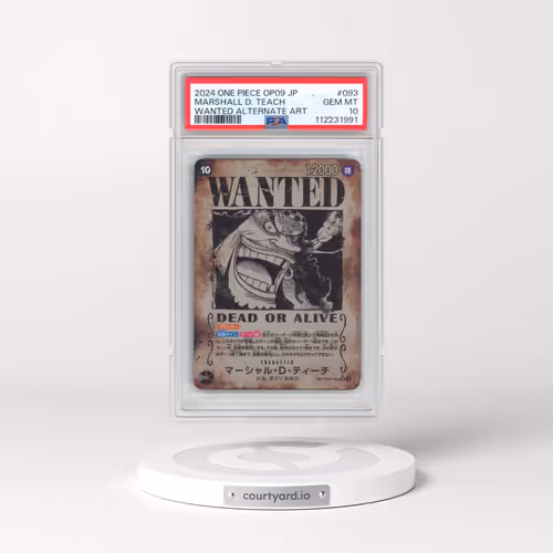 2024 One Piece Japanese OP09-Emperors in the New World #093 Marshall D. Teach - Wanted Alternate Art