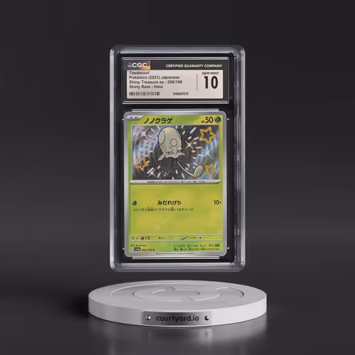 2023 Shiny Treasure ex #206/190 Toedscool - Shiny Rare Holo (CGC 10 GEM MINT)