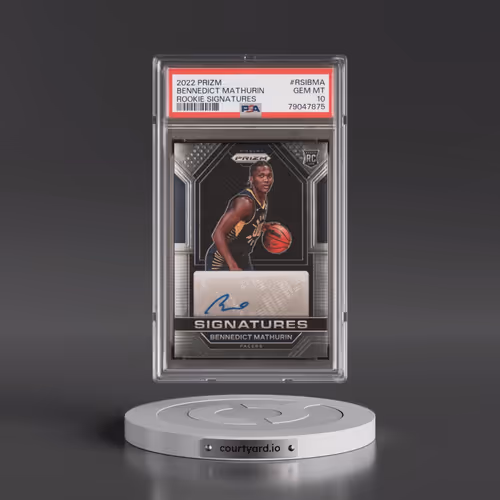 2022 Panini Prizm Rookie Signatures #RSIBMA Bennedict Mathurin (PSA 10 GEM MINT)