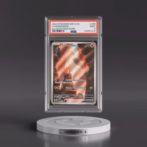 2023 Pokémon Mew EN-151 #168 Charmander - Illustration Rare (PSA 9 MINT)