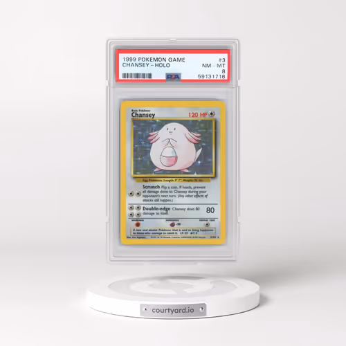 1999 Pokémon Game #3 Chansey - Holo (PSA 8 NM-MT)