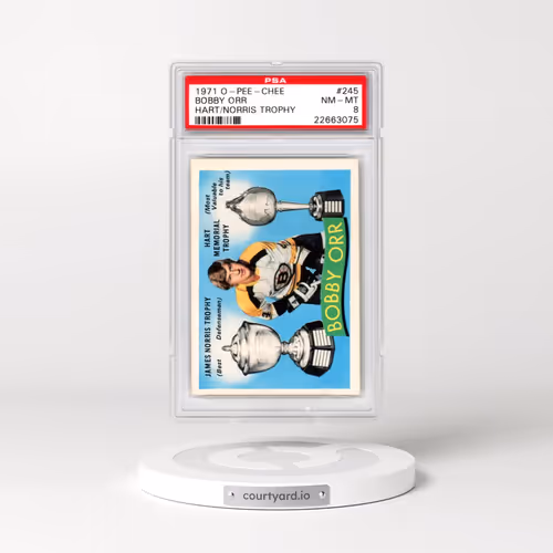 1971 O-Pee-Chee #245 Bobby Orr - Hart/Norris Trophy (PSA 8 NM-MT)