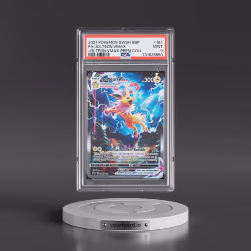 2021 Pokémon Swsh Black Star Promo #184 Jolteon Vmax - Full Art Jolteon Vmax Premium Collection (PSA
