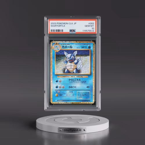 2023 Pokémon Clk-Trading Card Game Classic Blastoise & Suicune EX Deck #002 Wartortle (PSA 10 GEM MI