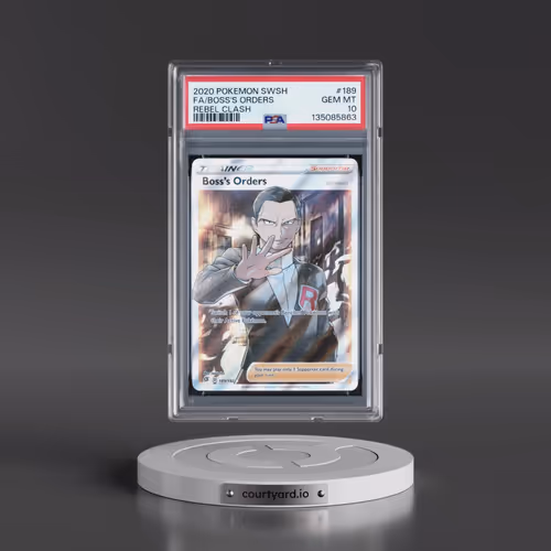 2020 Pokémon Sword & Shield Rebel Clash #189 Boss's Orders - Full Art (PSA 10 GEM MINT)