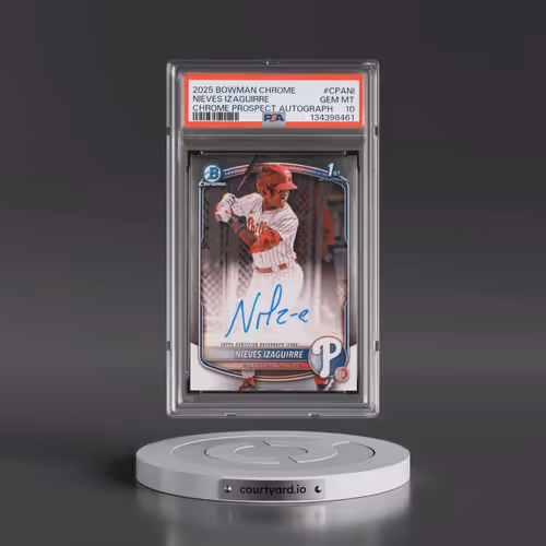 2025 Bowman Chrome Prospect Autographs #CPANI Nieves Izaguirre (PSA 10 GEM MINT)