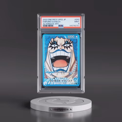 2022 One Piece Japanese OP02-Paramount War #049 Emporio Ivankov - Alternate Art (PSA 9 MINT)