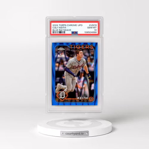2024 Topps Chrome Update #USC8 Colt Keith - Blue Raywave (PSA 10 GEM MINT)