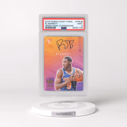2019 Panini Court Kings Fresh Paint Autographs #FPRJB RJ Barrett (PSA 9 MINT)