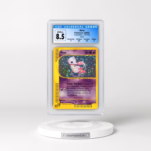 2002 Expedition #19/165 Mew - Holo (CGC 8.5 NM-MT+)