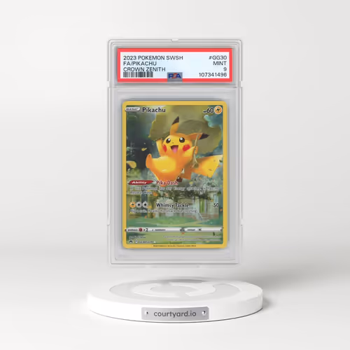 2023 Pokémon Sword and Shield Crown Zenith #GG30 Pikachu - Full Art (PSA 9 MINT)