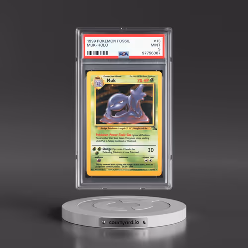 1999 Pokémon Fossil #13 Muk - Holo (PSA 9 MINT)