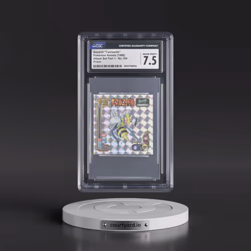 1998 Seal Retsuden Technique (1998 Amada)(1st Gen.) #164 Beedrill - Twineedle - Prism (CGC 7.5 NM+)