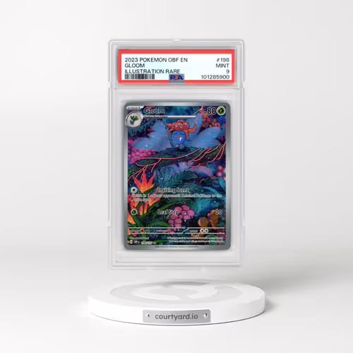 2023 Pokémon Obf EN-Obsidian Flames #198 Gloom - Illustration Rare (PSA 9 MINT)