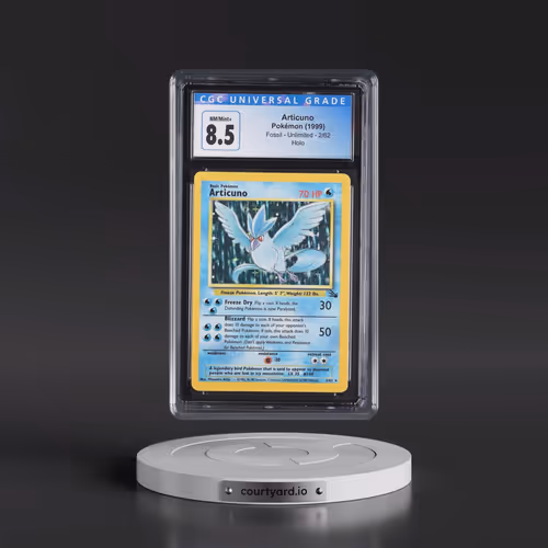 1999 Fossil #2/62 Articuno - Galaxy Star Holo (CGC 8.5 NM-MT+)
