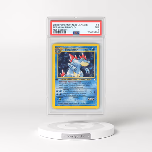 2000 Pokémon Neo Genesis #4 Feraligatr - 1st Edition Holo (PSA 7 NM)