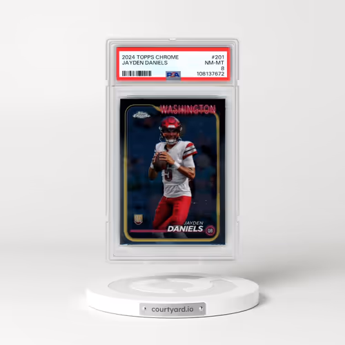 2024 Topps Chrome #201 Jayden Daniels (PSA 8 NM-MT)