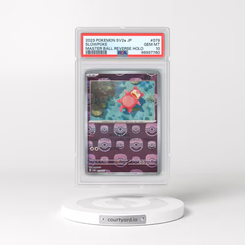 2023 Pokémon Sv2a-Pokemon 151 #079 Slowpoke - Reverse Holo Master Ball (PSA 10 GEM MINT)