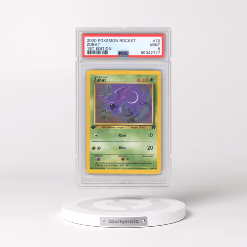 2000 Pokémon Rocket #70 Zubat - 1st Edition (PSA 9 MINT)