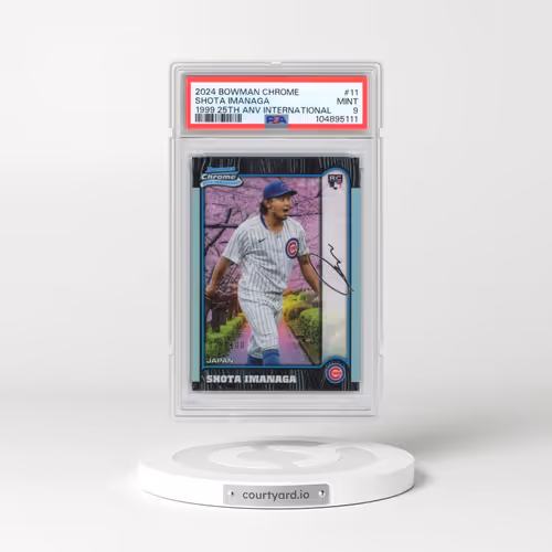 2024 Bowman Chrome 1999 Bowman Chrome 25th Anniversary International #11 Shota Imanaga (PSA 9 MINT)