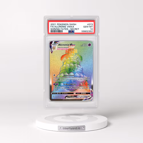 2021 Pokémon Sword & Shield Shining Fates #073 Alcremie Vmax - Full Art Secret (PSA 10 GEM MINT)