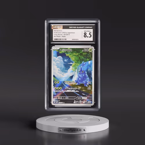 2023 Pokémon Sv2d-Clay Burst #072 Heracross - Art Rare (CGC 8.5 NM-MT+)