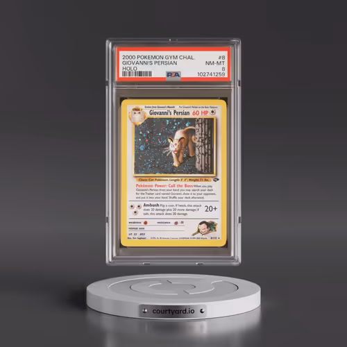 2000 Pokémon Gym Challenge #8 Giovanni's Persian - Holo (PSA 8 NM-MT)