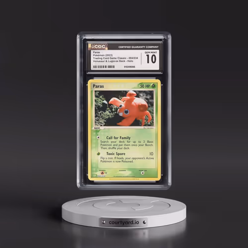 2023 Trading Card Game Classic - CLV, CLC, CLB #004/034 Paras - Venusaur & Lugia ex Deck - CLV H