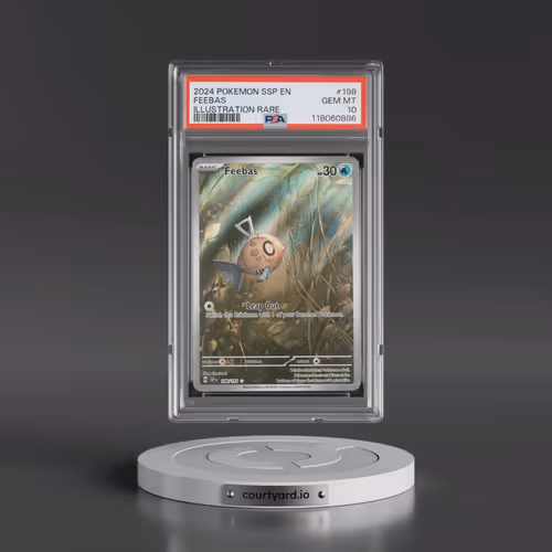 2024 Pokémon Ssp EN-Surging Sparks #198 Feebas - Illustration Rare (PSA 10 GEM MINT)