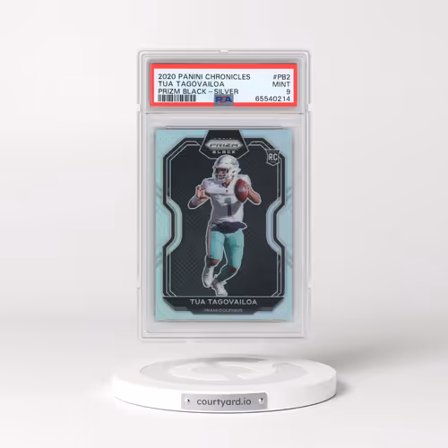 2020 Panini Chronicles Prizm Black #PB2 Tua Tagovailoa - Silver (PSA 9 MINT)