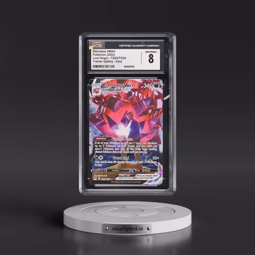2022 Lost Origin #TG22/TG30 Eternatus VMAX - Holo Character Rare (CGC 8 NM-MT)