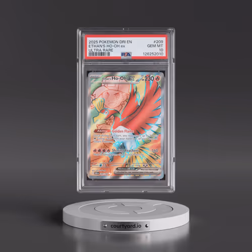 2025 Pokémon Dri EN-Destined Rivals #209 Ethan's HO-Oh EX - Holo Ultra Rare (PSA 10 GEM MINT)