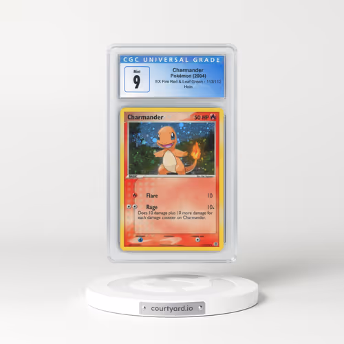 2004 EX Fire Red & Leaf Green #113/112 Charmander - Holo (CGC 9 MINT)