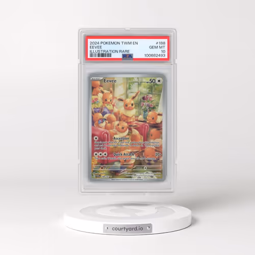 2024 Pokémon Twm EN-Twilight Masquerade #188 Eevee - Illustration Rare (PSA 10 GEM MINT)