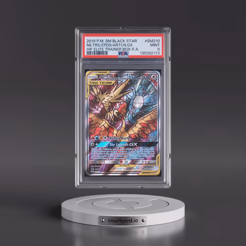 2019 Pokémon SM Black Star Promo #SM210 Moltres & Zapdos & Articuno GX - Holo Full Art Hidden Fates