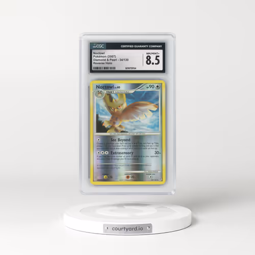 2007 Diamond & Pearl #34/130 Noctowl - Reverse Holo (CGC 8.5 NM-MT+)