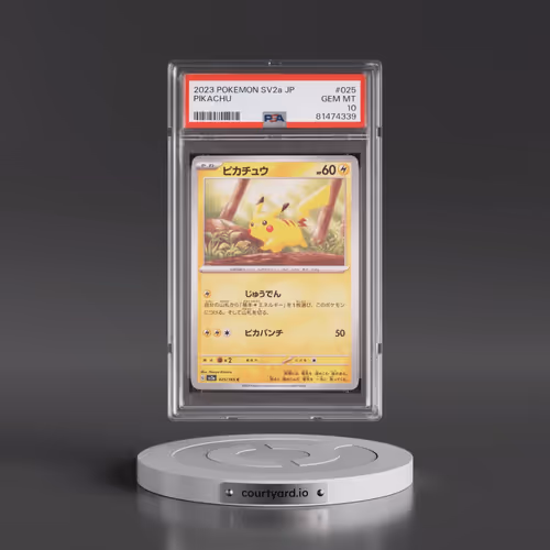 2023 Pokémon Sv2a-Pokemon 151 #025 Pikachu (PSA 10 GEM MINT)