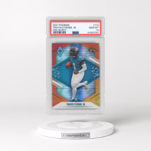 2021 Panini Phoenix #112 Travis Etienne Jr. - Fire Burst (PSA 10 GEM MINT)