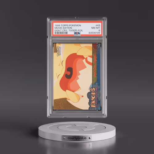 1999 Topps Pokémon the Movie Edt #43 Movie Edition - Don't Cry, Togepi-Foil (PSA 8 NM-MT)