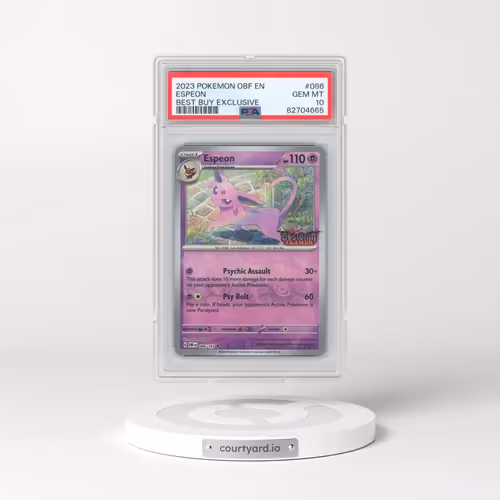 2023 Pokémon Obf EN-Obsidian Flames #086 Espeon - Best Buy Exclusive (PSA 10 GEM MINT)