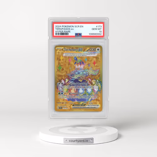 2024 Pokémon Scr EN-Stellar Crown #173 Terapagos EX - Holo Hyper Rare (PSA 10 GEM MINT)