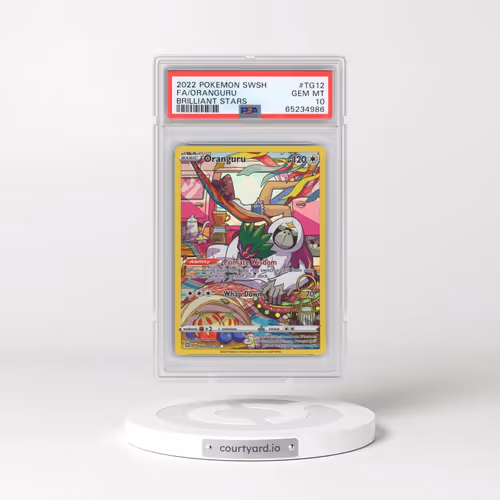 2022 Pokémon Sword & Shield Brilliant Stars #TG12 Oranguru - Full Art (PSA 10 GEM MINT)