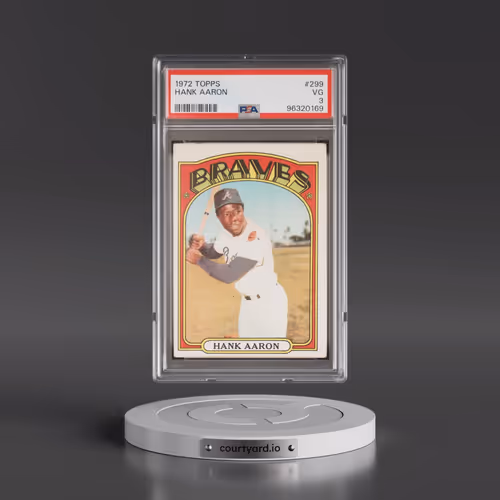 1972 Topps #299 Hank Aaron (PSA 3 VG)
