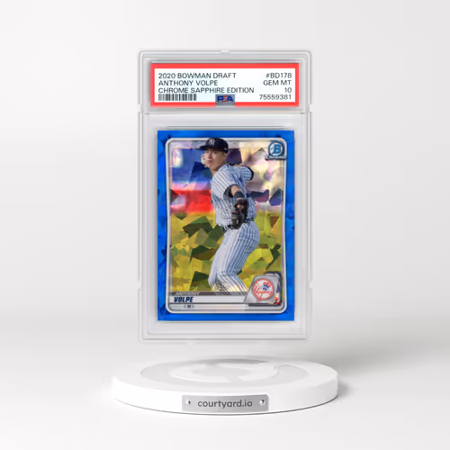 2020 Bowman Draft Chrome Sapphire Edition #BD178 Anthony Volpe (PSA 10 GEM MINT)