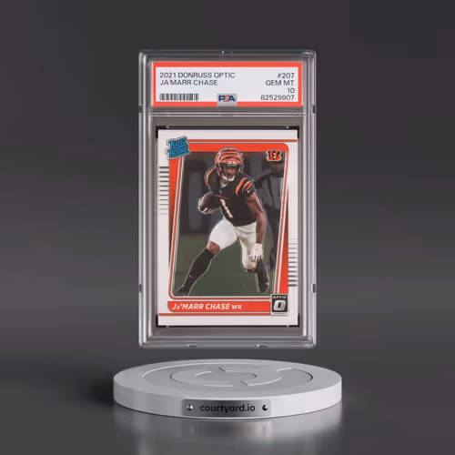 2021 Panini Donruss Optic #207 JA'Marr Chase (PSA 10 GEM MINT)