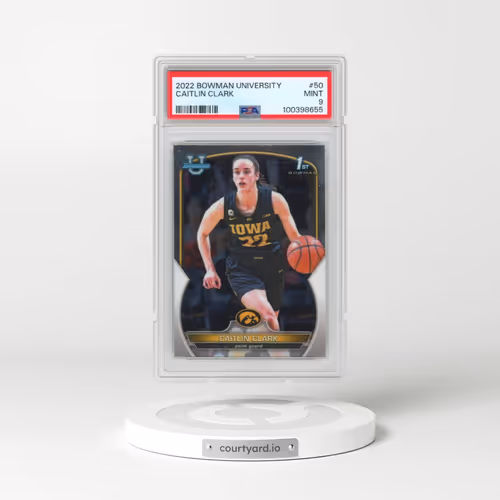 2022 Bowman Chrome University #50 Caitlin Clark (PSA 9 MINT)
