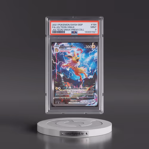 2021 Pokémon Swsh Black Star Promo #184 Jolteon Vmax - Full Art Jolteon Vmax Premium Collection (PSA