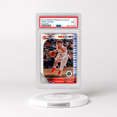 2019 Panini Hoops Premium Stock #1 Trae Young - Pulsar (PSA 9 MINT)